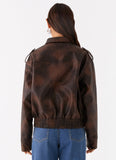 Chicago Bomber Jacket - Chocolate