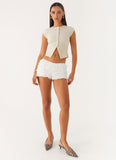 Pixie Bloomer Shorts - White