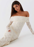 Yours Always Lace Maxi Dress - Ivory